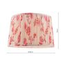 Joules Folly Pink Cotton Tapered Drum Shade 40cm