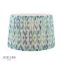 Joules Folly Blue Cotton Tapered Drum Shade 40cm