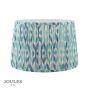 Joules Folly Blue Cotton Tapered Drum Shade 40cm