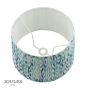 Joules Folly Blue Cotton Tapered Drum Shade 40cm