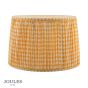 Joules Folly Yellow Cotton Tapered Drum Shade 40cm