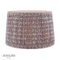 Joules Folly Multi Coloured Cotton Tapered Drum Shade 40cm