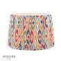 Joules Folly Multi Coloured Cotton Tapered Drum Shade 40cm