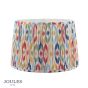 Joules Folly Multi Coloured Cotton Tapered Drum Shade 40cm
