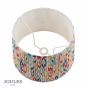 Joules Folly Multi Coloured Cotton Tapered Drum Shade 40cm
