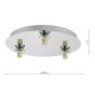 Foley 3 Light Flush Polished Chrome Fitting Only