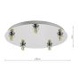 Foley 5 Light Flush Polished Chrome Fitting Only