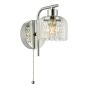 Forseti Bathroom Wall Light Polished Chrome and Glass IP44