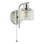 Forseti Bathroom Wall Light Polished Chrome and Glass IP44