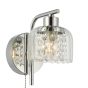 Forseti Bathroom Wall Light Polished Chrome and Glass IP44