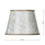 Frida Taupe Marble Pattern Tapered Drum Shade 26cm