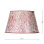 Frida Red Marble Pattern Tapered Drum Shade 45cm