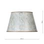 Frida Taupe Marble Pattern Tapered Drum Shade 45cm