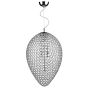 Frost 5 Light Pendant Polished Chrome and Clear Faceted Crystal