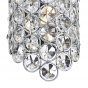 Frost 1 Light Wall Bracket Polished Chrome and Faceted Crystal