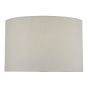Funchal Grey Cotton Drum Shade 33cm