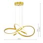 Fusion Pendant Satin Gold LED