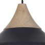 Gaucho 1 Light Pendant Black