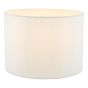 Georgina White Linen Drum Shade 25cm