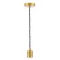 George 1 Light E27 Suspension Natural Brass