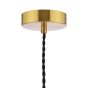 George 1 Light E27 Suspension Natural Brass