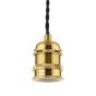 George 1 Light E27 Suspension Natural Brass