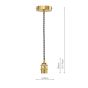 George 1 Light E27 Suspension Natural Brass
