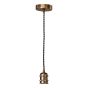 George 1 Light E27 Suspension Antique Bronze
