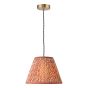 George 1 Light E27 Suspension Antique Bronze