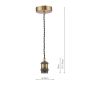 George 1 Light E27 Suspension Antique Bronze