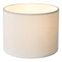 Gigi White Linen Drum Shade 16cm
