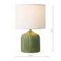 Gigi Twin Pack Table Lamp Green With Shade