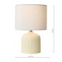 Gigi Twin Pack Table Lamp Cream With Shade