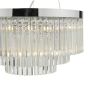 Giovana 5 Light Pendant Glass and Polished Chrome