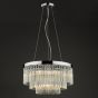 Giovana 5 Light Pendant Glass and Polished Chrome
