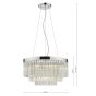 Giovana 5 Light Pendant Glass and Polished Chrome