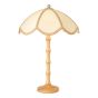 Giuliana 2 Light Table Lamp Wood with Rattan Shade