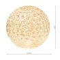 Mix & Match Amber Hammered Texture Glass Shade G9 12cm