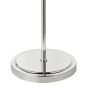 Glynis Floor Lamp Polished Nickel and Smoked Ribbed Glass