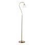 Glynis Floor Lamp Antique Bronze and Ribbed Glass