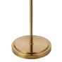 Glynis Floor Lamp Antique Bronze and Ribbed Glass
