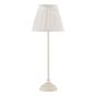 Grace Table Lamp Matt Cream With Pleated Shade