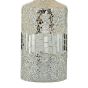Guru Table Lamp Silver Mosaic Dual Source complete with Silver String Shade