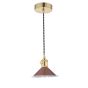 Hadano Pendant Natural Brass and Red