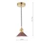 Hadano Pendant Natural Brass and Red