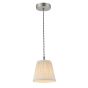 Hadano Pendant Antique Chrome and Natural
