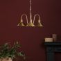 Hadano 3 Light Pendant Natural Brass and Aged Brass