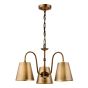 Hadano 3 Light Pendant Antique Bronze and Antique Bronze Metal Shades
