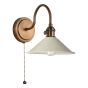 Hadano Wall Light Antique Bronze with Matt Cashmere/Taupe Metal Shade 18cm