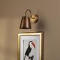 Hadano Wall Light Antique Bronze with Antique Bronze Metal Shade